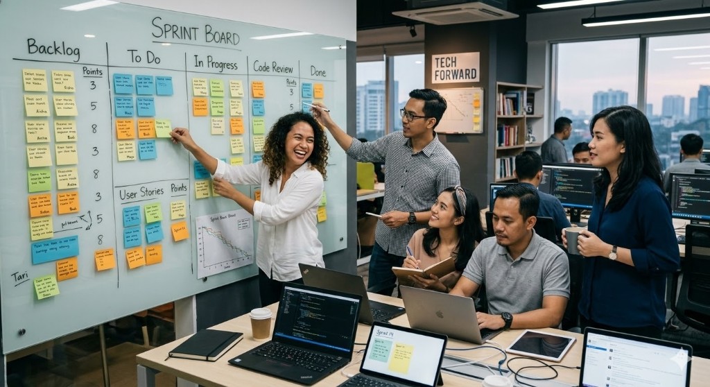 team sprint board